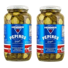 2x Pepino Especial Em Conserva Agridoce Hemmer 440g Burgers