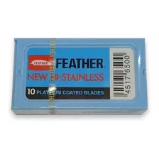 Feather - 10 Pçs Lâminas Barbear Platinum New Hi-stainless 