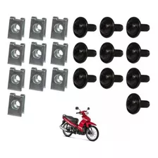 Kit C/ 10 Presilhas Parafuso Carenagem Yamaha Crypton 115