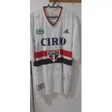Camisa Futebol De Jogo Do São Paulo 1999 #14 adidas.