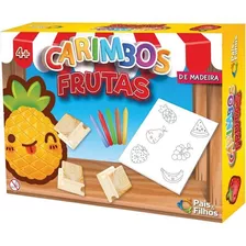 Carimbo Frutas - Pais E Filhos Tinta Preta