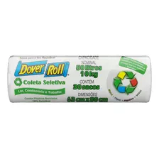 Saco Para Lixo Lar, Condomínio E Trabalho Reciclável 50l Dover Roll 30 Unidades