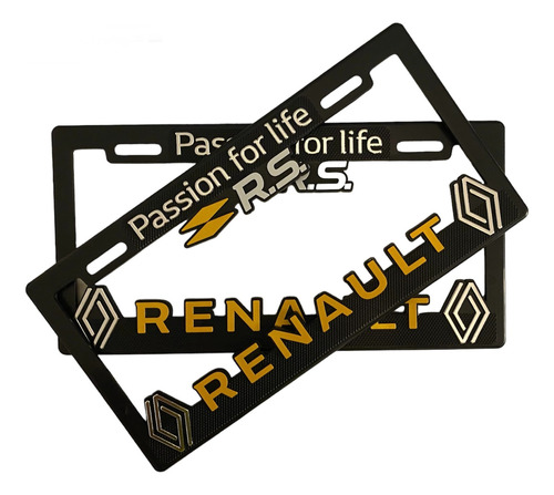 Par Portaplacas Renault Rs Stepway Duster Sandero Clio Kwid  Foto 9