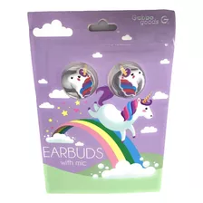 Auriculares Gabbagoods Con Micrófono, Unicornio Blanco