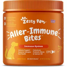 Zesty Paws Auxiliar Alergias Y Sistema Inmune Sabor Cordero