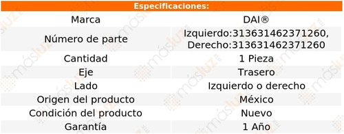 (1) Base Amortiguador Tra Izq O Der Ford Tempo 83/94 Dai Foto 3