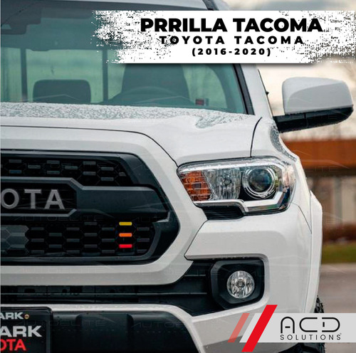 Parrilla Toyota Tacoma 2018 2019 Negra Con Emblema Plateado Foto 7