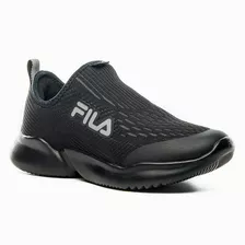 Tênis Infantil Slip On Fila Gamer Preto Cinza - Esportivo