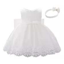 Vestido De Princesa De Encaje Bowknot Para Niña