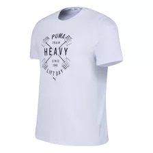 Remera Puma Entrenamiento Graphic Blanca Solo Deportes