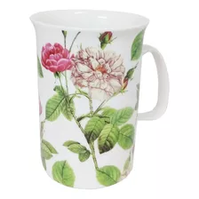 Taza De Porcelana Jarro Mug Flores Por Unidad