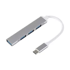 Adaptador Múltiple Usb Tipo C 4 En 1 Computadora O Celular