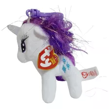 Peluche Llavero Little Pony Rarity Beanie Babies 1pza Ty