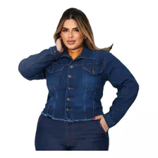Jaqueta Jeans Plus Size Blue - Com Lycra - Super Lançamento