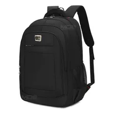 Mochila Bolsa Masculina Escolar Faculdade Notebook Preto