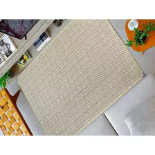 Lancer Fa.mix Tapetes 250x200cm Suela Tapete Sala Antiderrapante Lavável Sisal Moderno Cor Palha