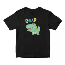Camiseta Infantil Gola Redonda Dino Baby Roar Masculino Kids
