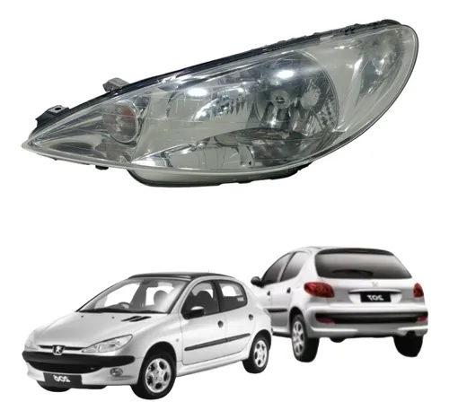 Farol Esquerdo Foco Simples Peugeot 206 2004 2010 Usado