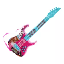 Brinquedo Guitarra Musical Com Som E Luz Para Meninas Bbr