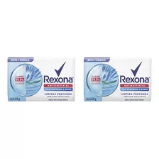 Kit 2un Sabonetes Em Barra Limpeza Profunda 84g - Rexona