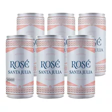 Vino Santa Julia Rose Lata 269 Cc Pack X6 Unidades