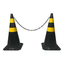 2 Cones De Sinalização P/ Estacionamento 75cm + Brinde