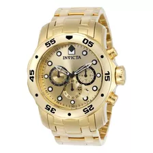 Relógio Invicta Pro Diver 0074 Original Banhado Ouro 18k +nf