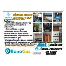 Tecnico Instalador De Gas Natural Y Glp.consultas: 986851510