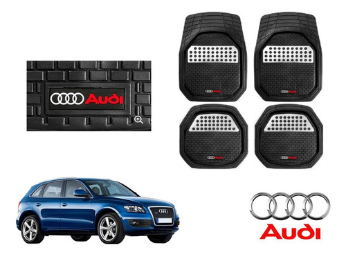 Tapetes 3d Logo Audi + Cubre Volante Q5 2009 A 2016 2017 Foto 2