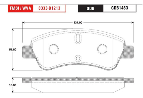 Balatas Trw Delanteras Peugeot 206 2003 A 2009 Xt 1.6l 1 Jgo Foto 2