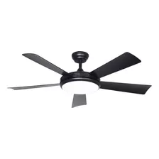 Ventilador De Techo Luz Laftdren 522a Con 5 Aspas Estructura Negro Aspas Negro Diámetro 1321 Mm Material De Las Aspas Abs