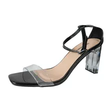 Sandalia De Amarração Sto Cristal Transparente Up Shoes