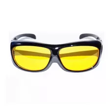 Óculos Cor Amarelo De Sobrepor Armação De Grau Visão Noturna