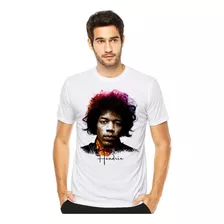 Camiseta Jimi Hendrix Camisas Rock Bandas Moda Música