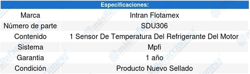 Sensor Refrigerante Cts Conquest 2.6l L4 87/89 Intran Foto 2