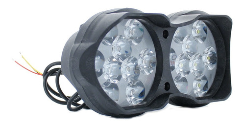 Faros 18 Led Gemelos Doble  4x4 Alta Baja Estrobo Pvc 12v Foto 5