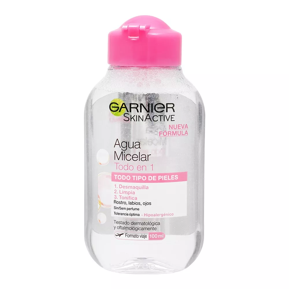 Agua Micelar Garnier Skin Naturals Todo En 1 Para Todo Tipo De Piel 100 ml