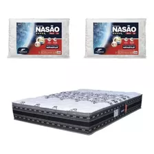 Colchon 2 Plazas De Espuma + 2 Almohadas Espuma De Regalo