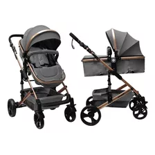 Cochecito Bebe Avanti Reversible Convertible En Moises Smile Color Gris Color Del Chasis Bronce