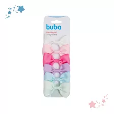 Presilha Com Laço Bebê Menina Infantil Kit C/ 6 Cores