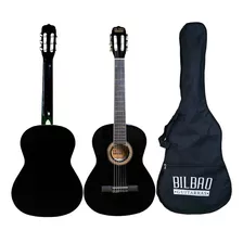 Guitarra Clásica De Niño Bilbao 34 Negra Bil-12-bk