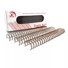 Wire O Garra Duplo Anel 7/8 Até 180 Fls A4 2x1 Bronze 25un