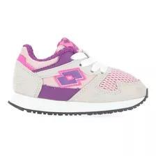 Zapatillas Lotto Runner Plus 95ii En Gris Y Violeta | Dexter