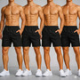 Kit 4 Short Tactel Masculino Casual Praia Bermuda Bolso