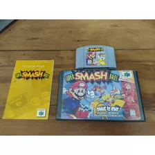 Super Smash Bros. N64 C/ Caixa Locadora E Manual Original 