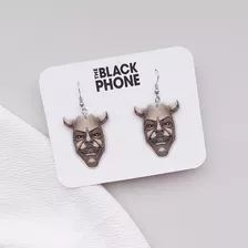 Brincos Telefone Preto The Black Phone Bijuxpop