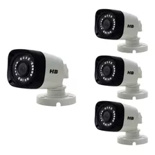 4 Câmeras De Segurança Cftv Bullet Híbrida 2mp Hb402 Hb Tech