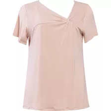 Blusa Camiseta Social Decote V Malha Seiki 631147