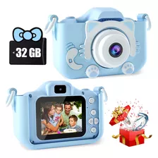 Câmera Fotográfica Infantil Digital 1080p Cartão Sd 32 Gb