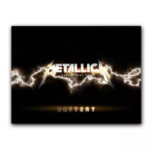 Placa Mdf 20 Cm X 30 Cm - Metallica (bd12)